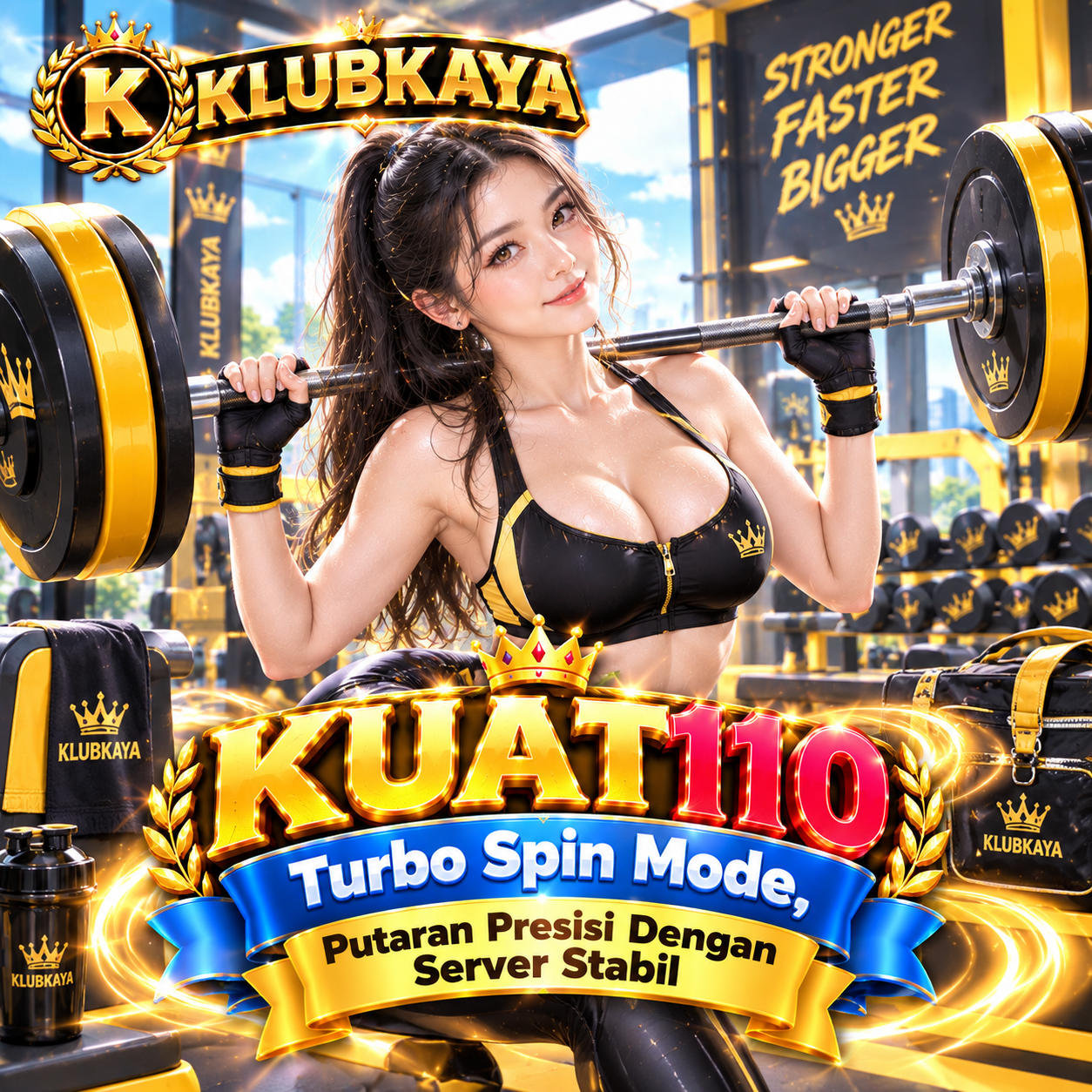 KUAT110 强 Turbo Spin Mode Putaran Presisi Dengan Server Stabil