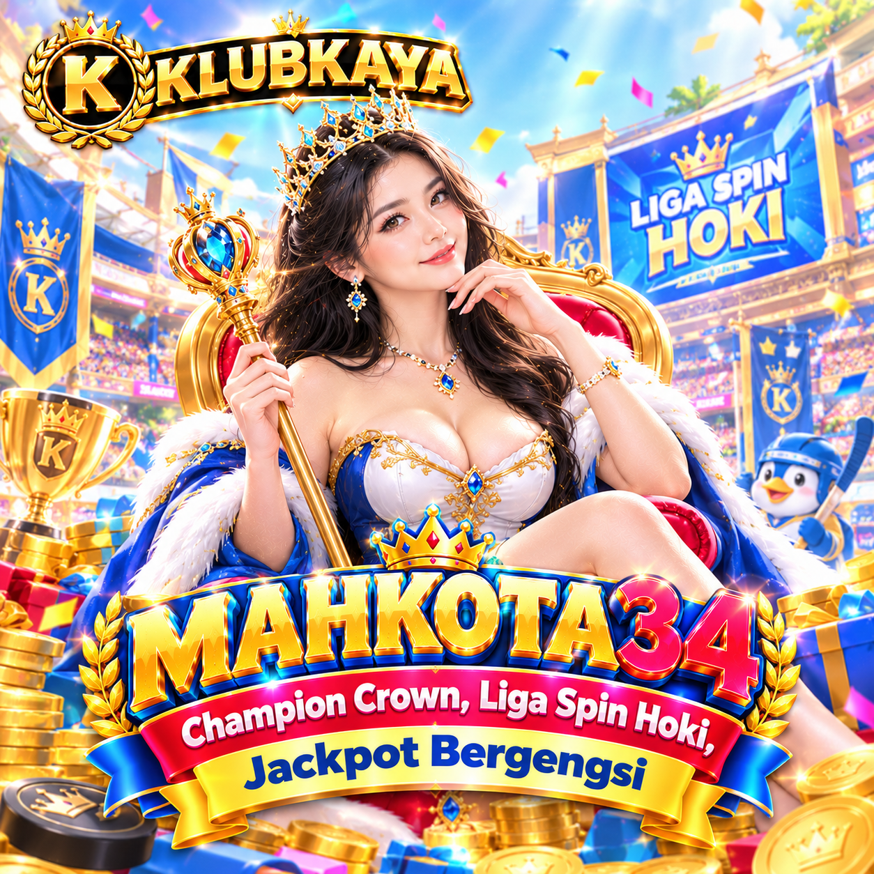 MAHKOTA34 冠 Champion Crown Liga Spin Hoki Jackpot Bergengsi